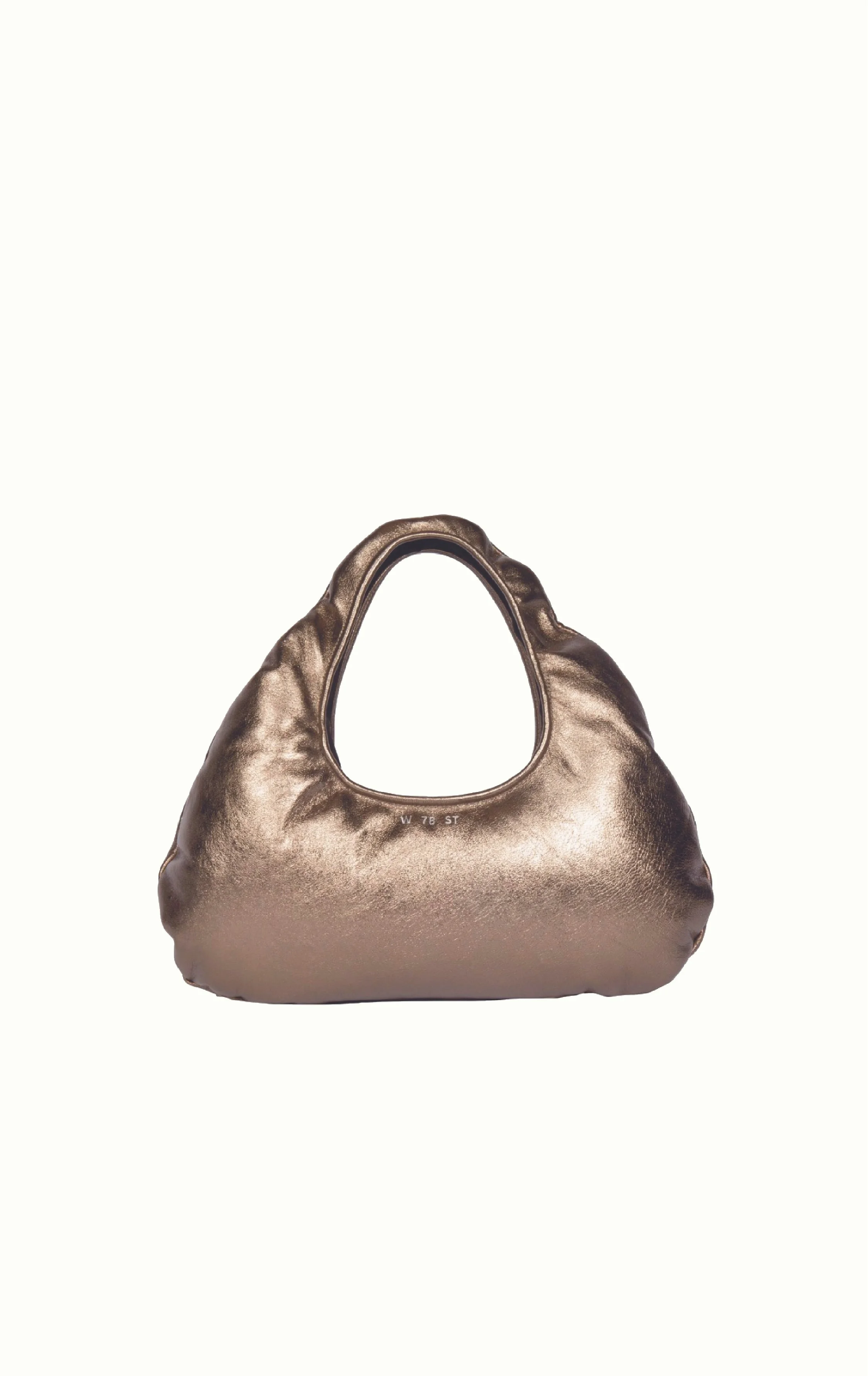 Leather Art Jewelryバッグ Ivory Vintage 90s Bag, Abstract Suture of Leather Pieces